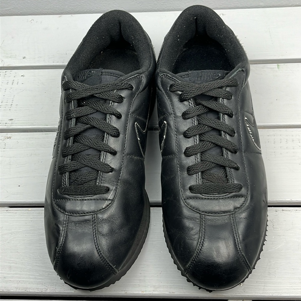 RARE Vintage 2004 Nike Cortez All Black 311002 Sample VP Men’s Size 9
